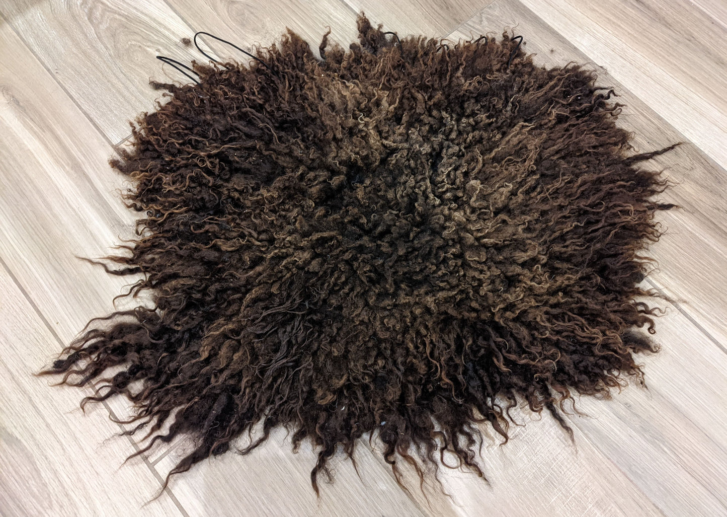 Small dark chocolate Hebridean wall hanging