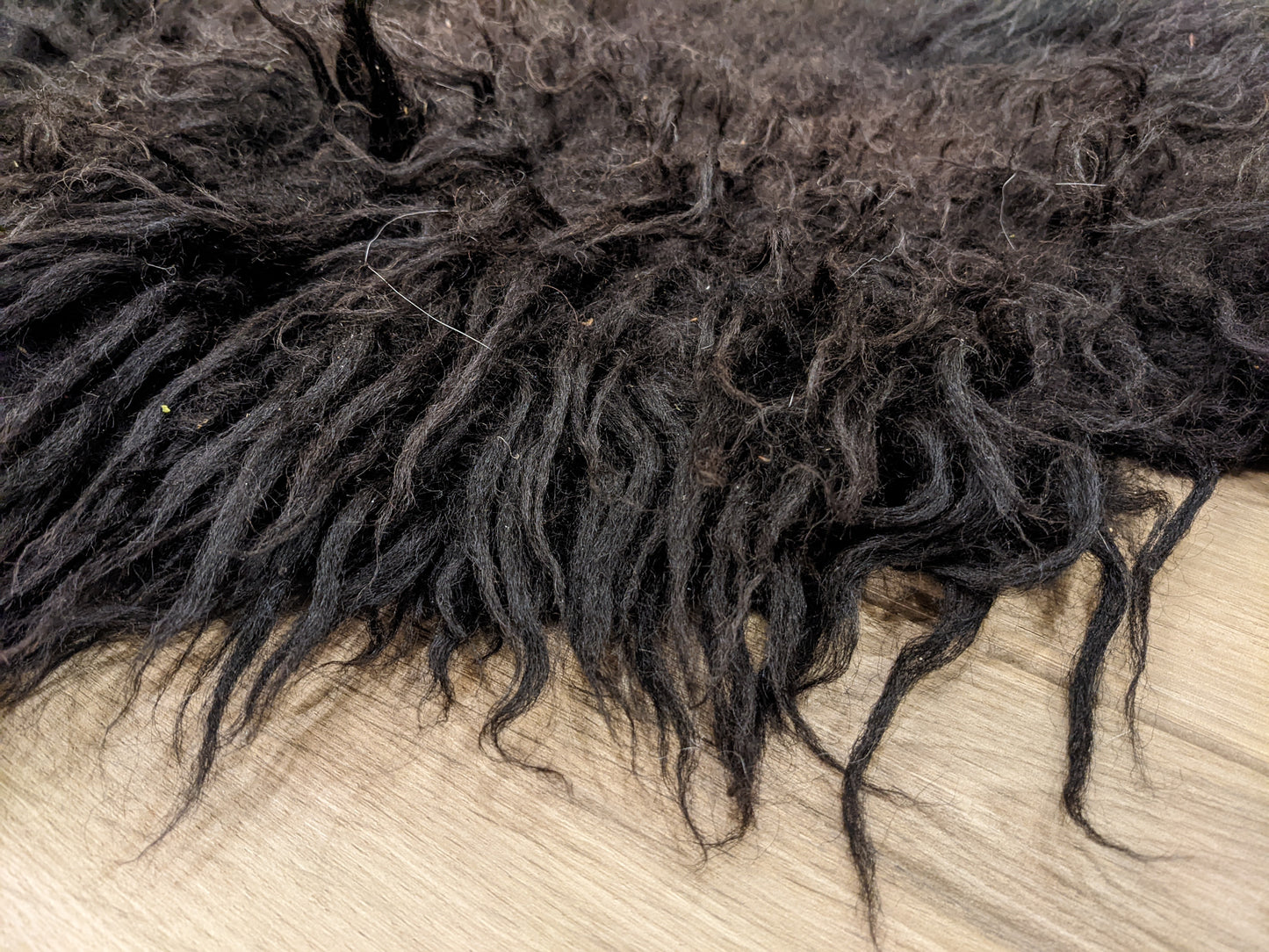 Medium Jet Black Hebridean Rug