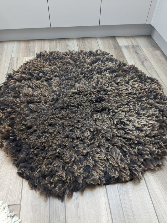 Burnt caramel large rug